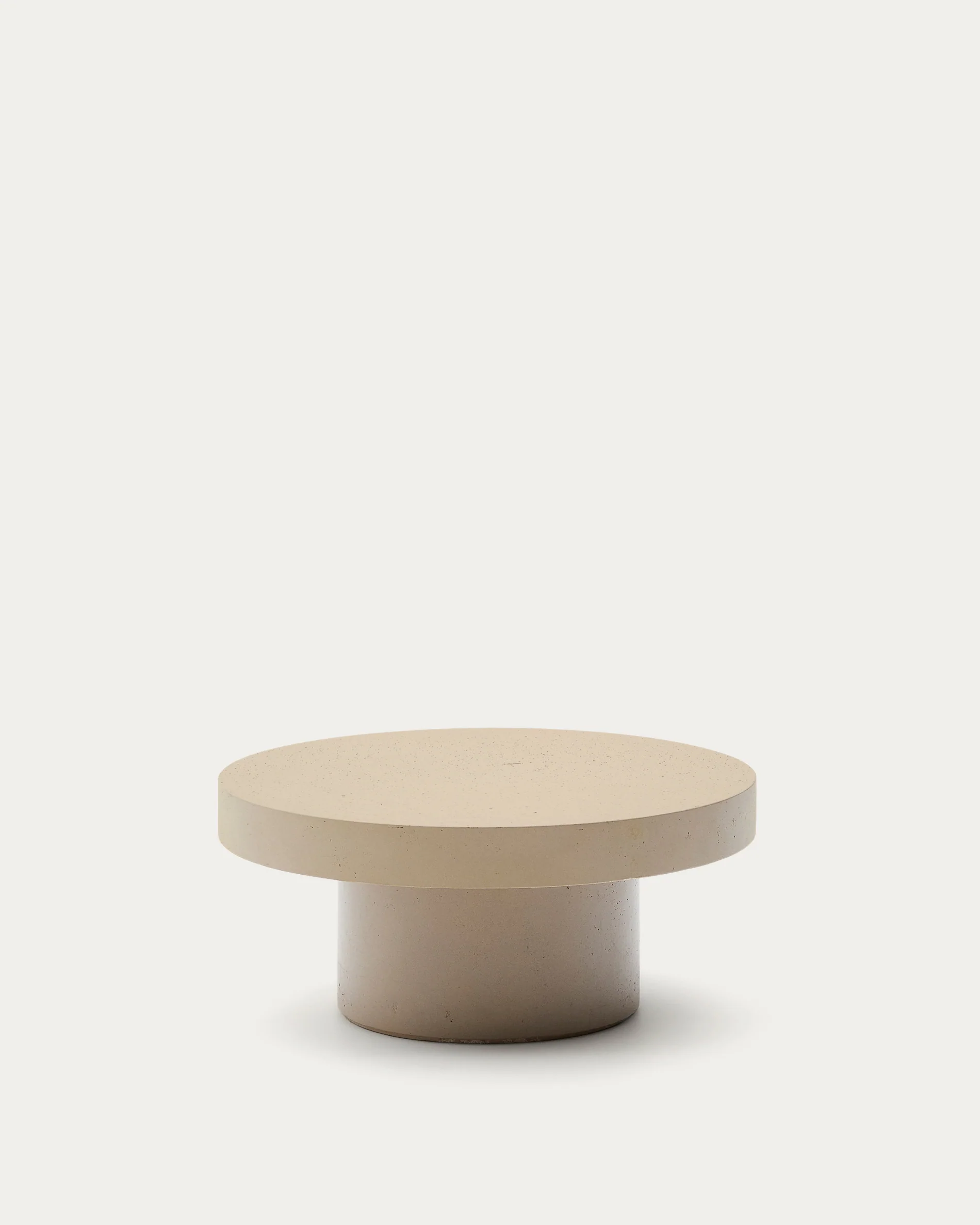 Aiguablava beige cement coffee table Ø66cm