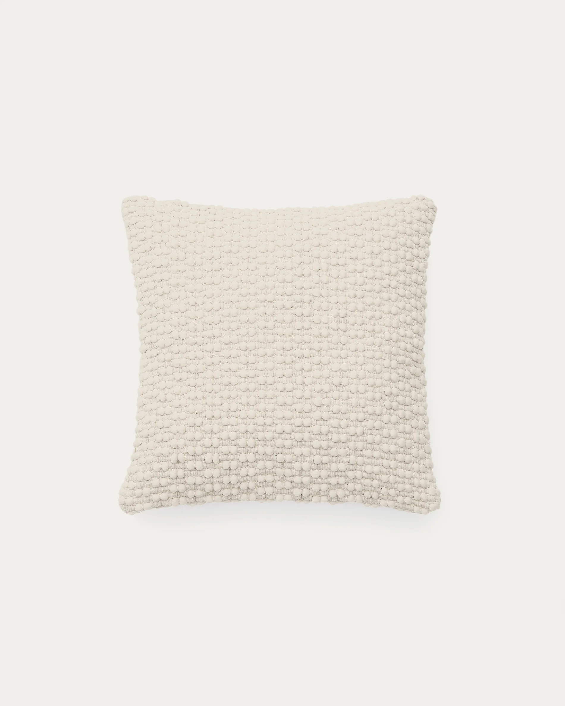 Mascarell white cotton and polyester cushion cover 50 x 50 cm