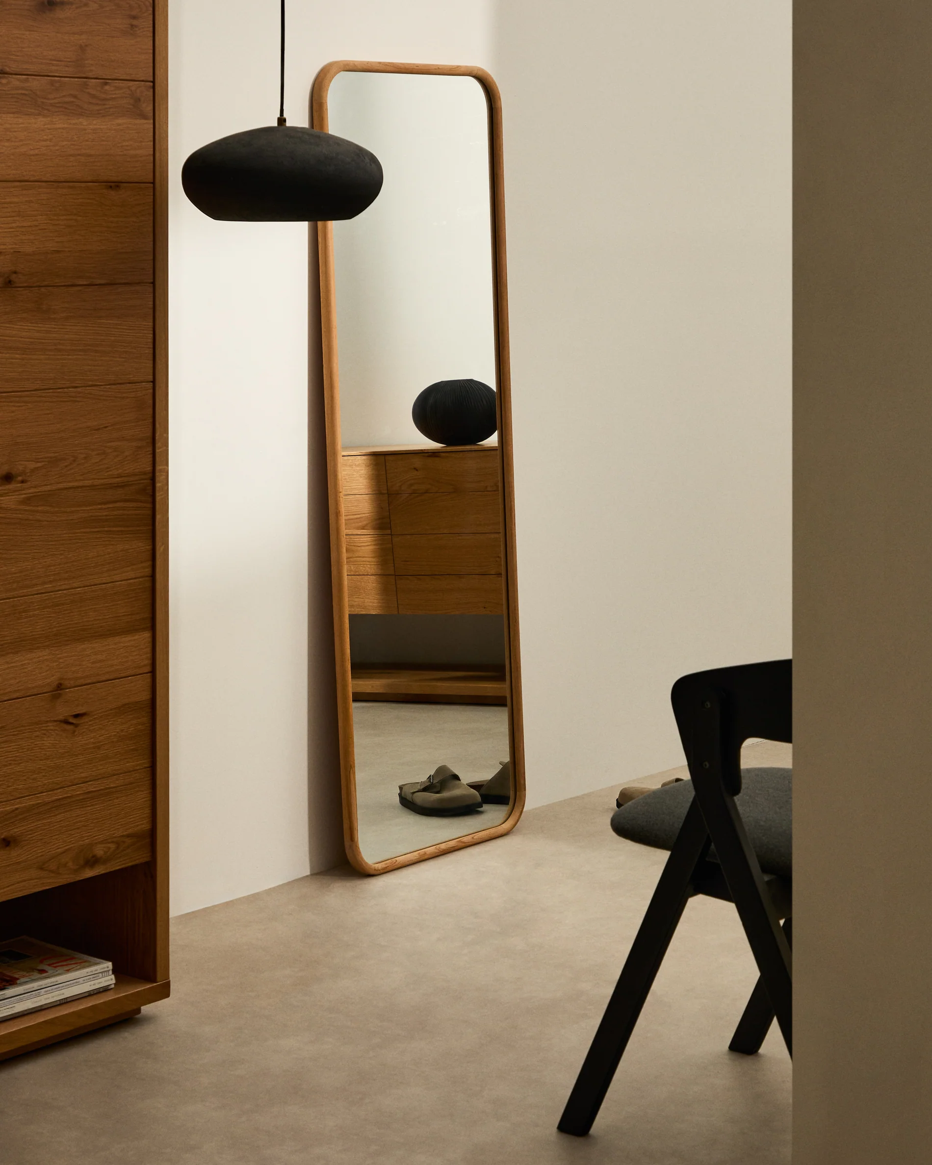 Milsa teak wood mirror 54 x 154cm FSC 100%