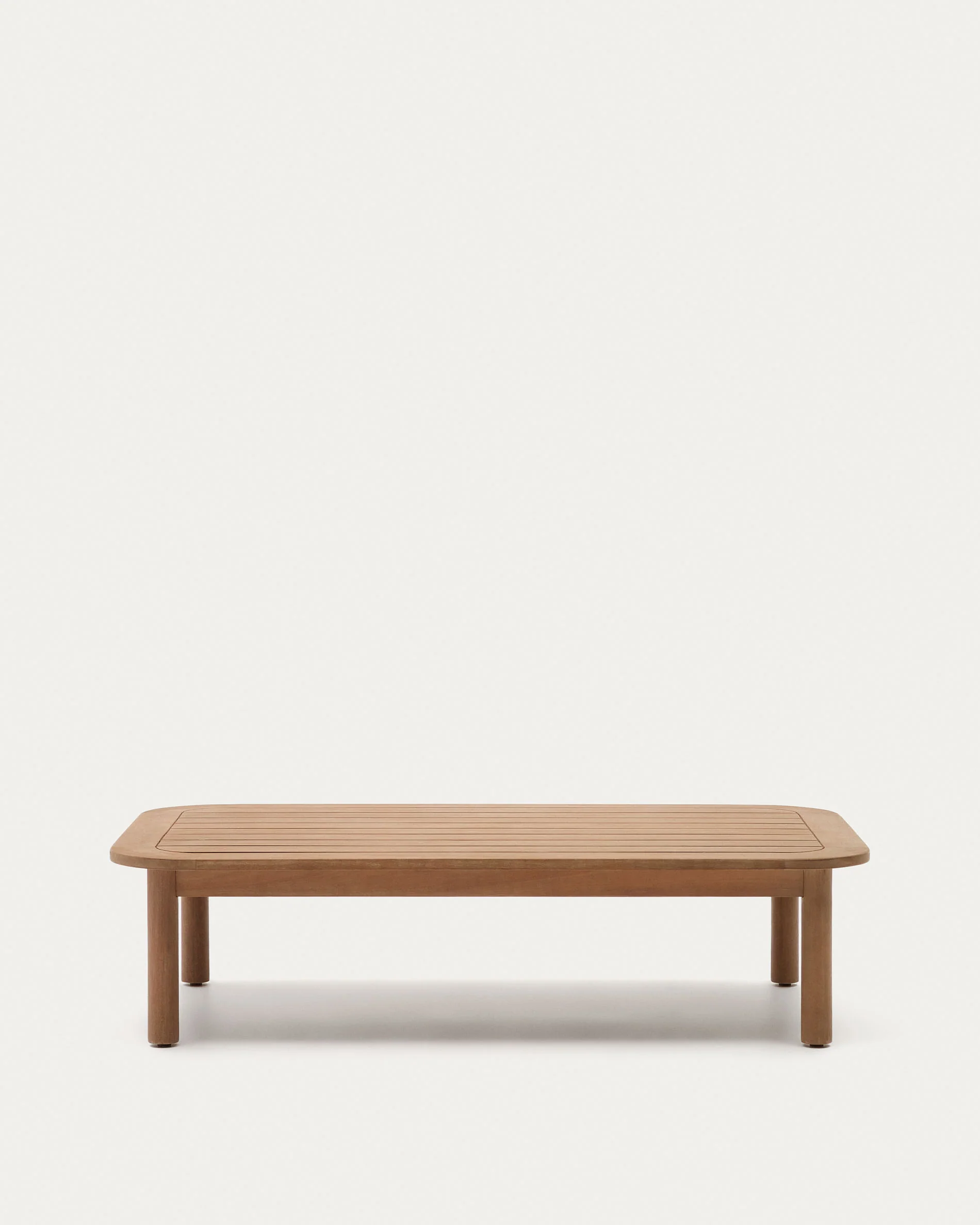 Sacova solid eucalyptus wood coffee table, 100% outdoor suitable 140 x 89 cm