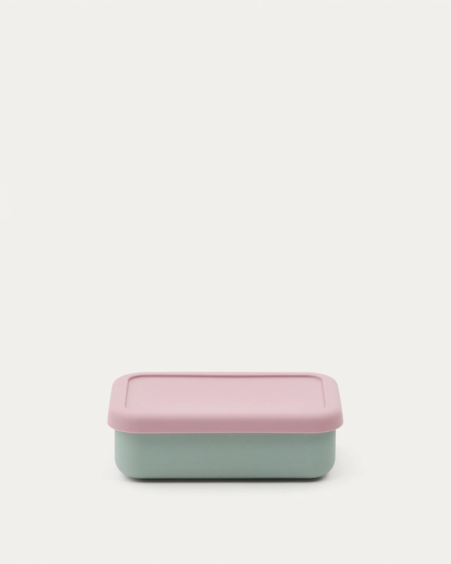 Lili lunch box in pink and turquoise silicone