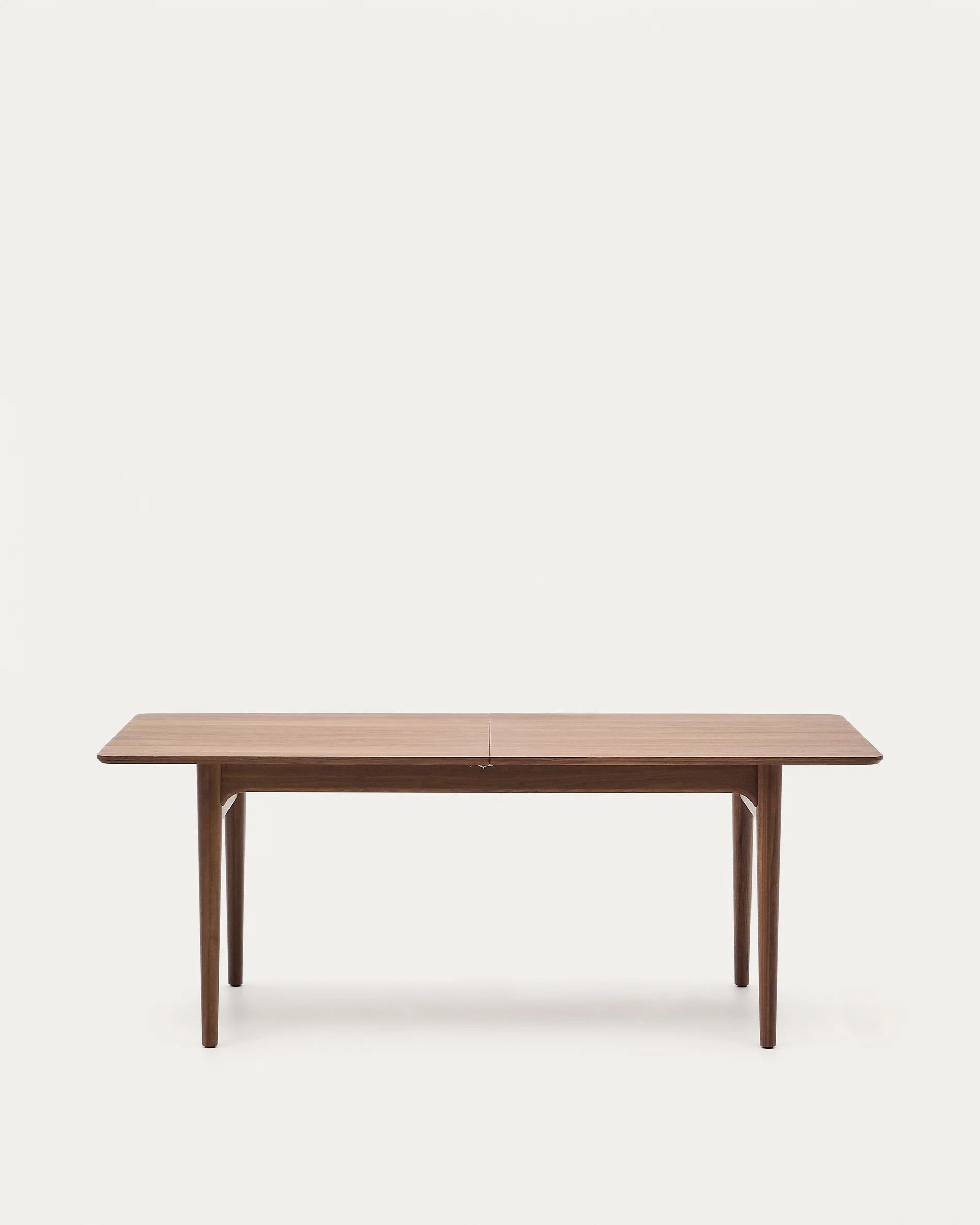 Elan extendable table in veneer and solid walnut wood 200 (260) x 100 cm FSC Mix Credit