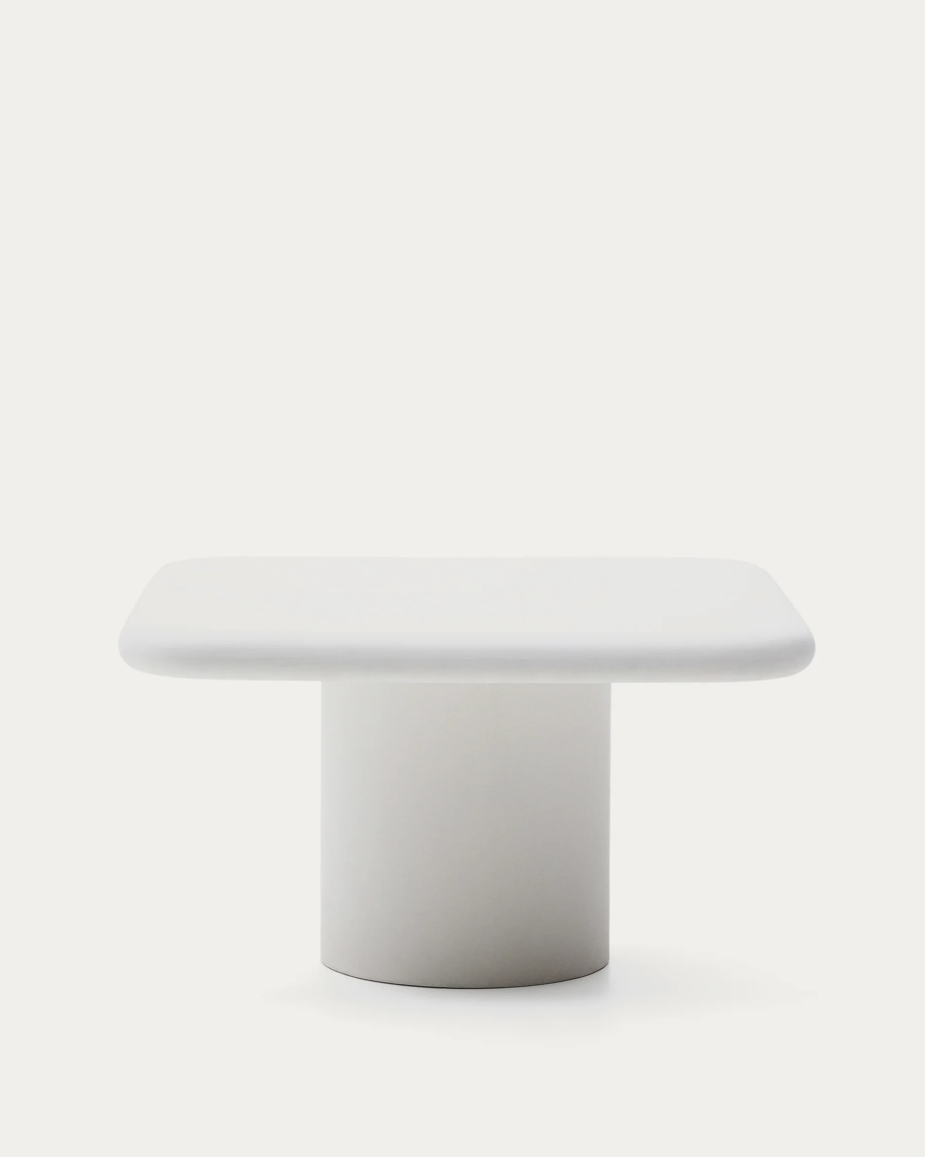 Addaia white cement table 135 x 135cm
