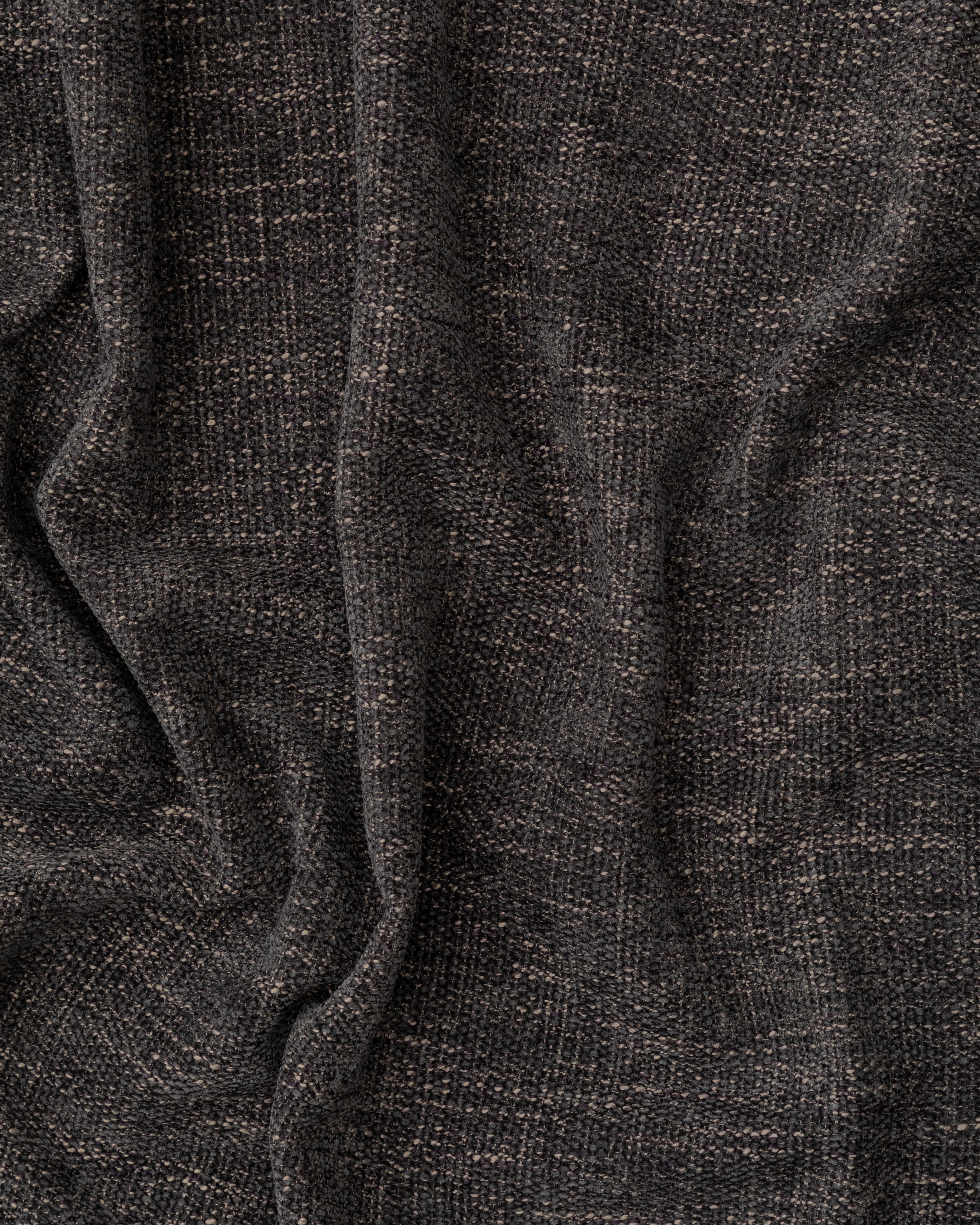 Elonia (Saima) Dark Grey Fabric Swatch 10 x 15 cm