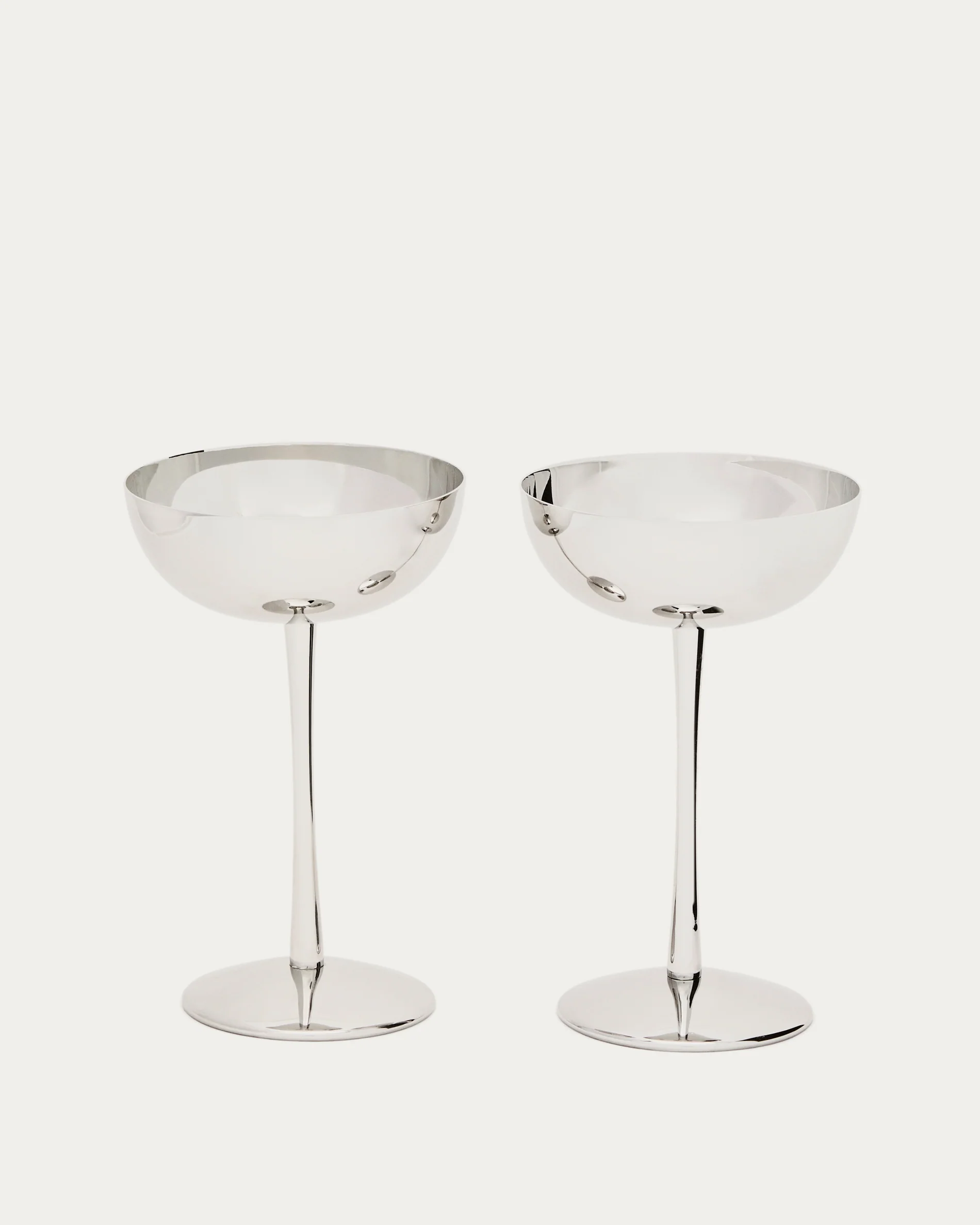 Nirela set of 2 stainless steel glasses