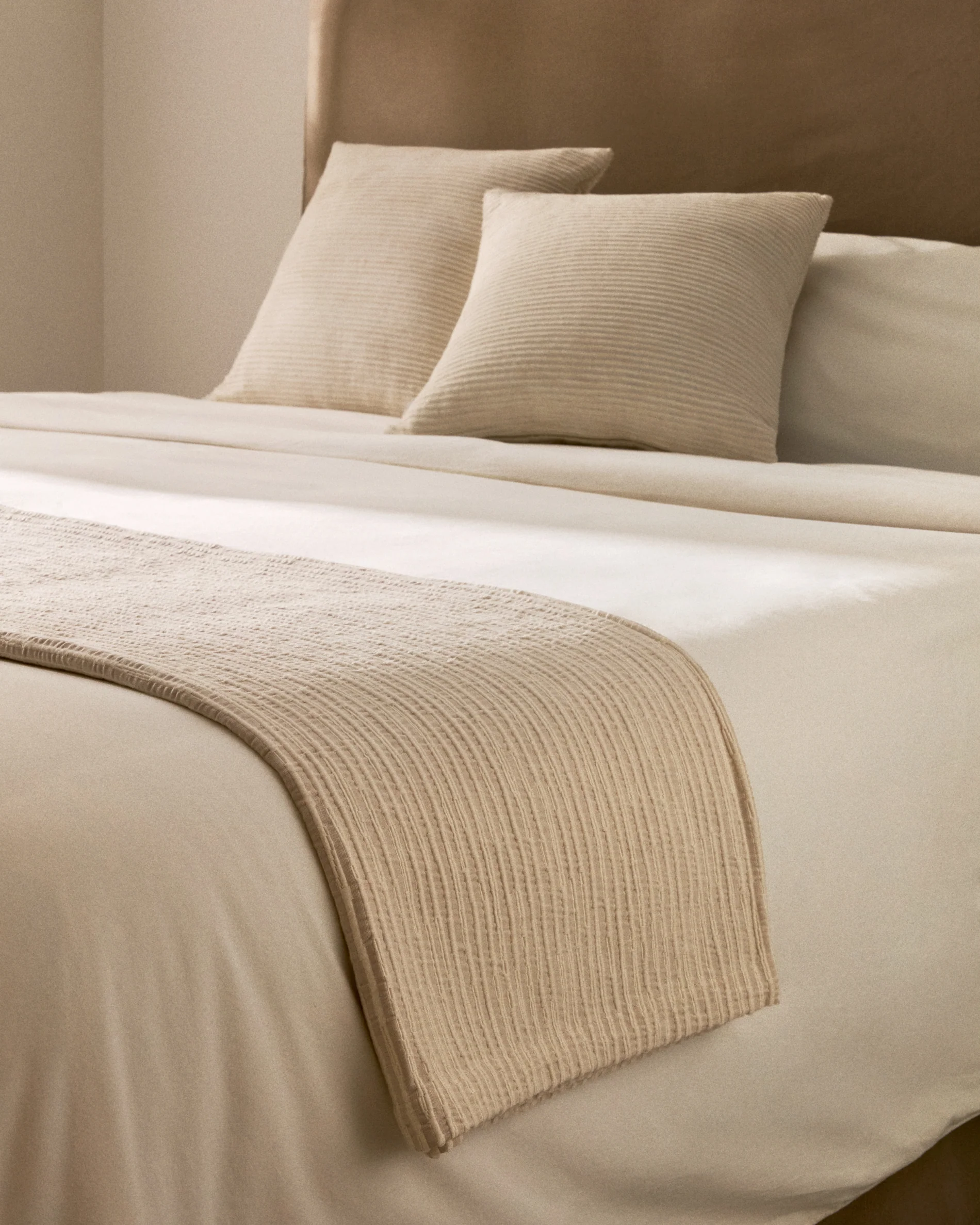 Bedar 100% cotton beige quilt for 90/135 cm bed