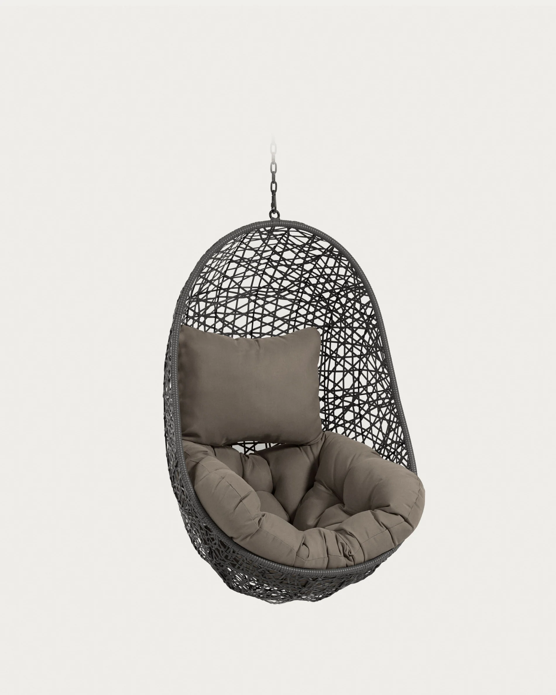 Florina hanging chair in dark grey