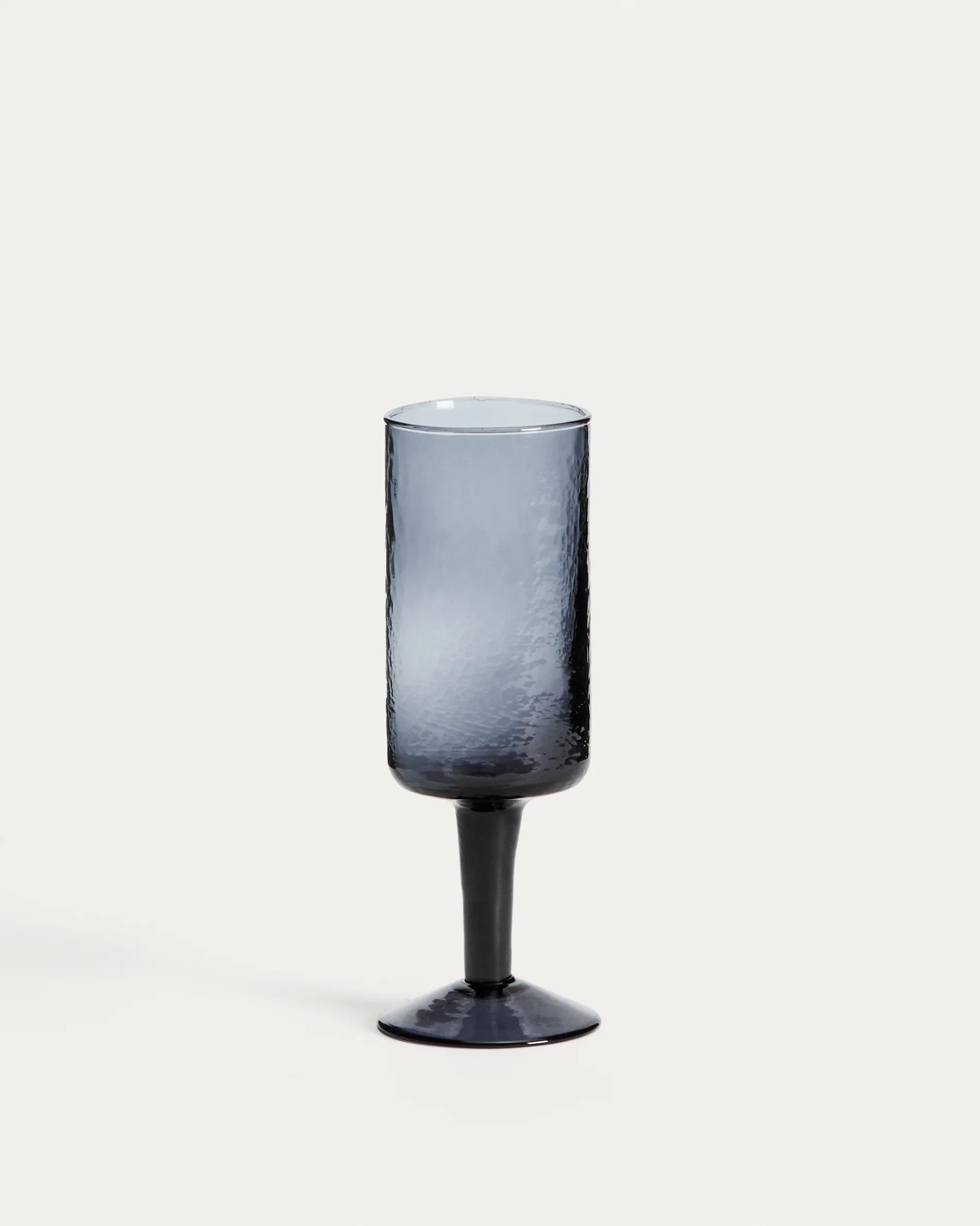 Obila wine glass made of blue recycled glass