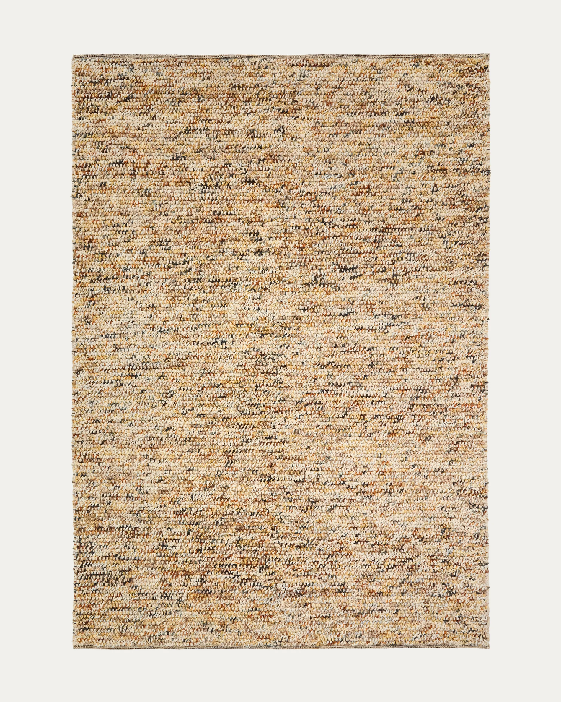 Elanis multicoloured bouclé wool rug 200 x 300cm