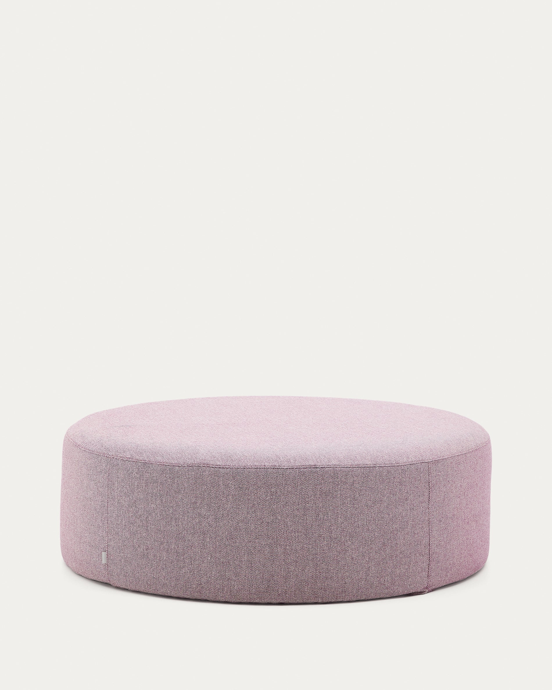 Kaeli purple footrest with removable cover Ø120cm