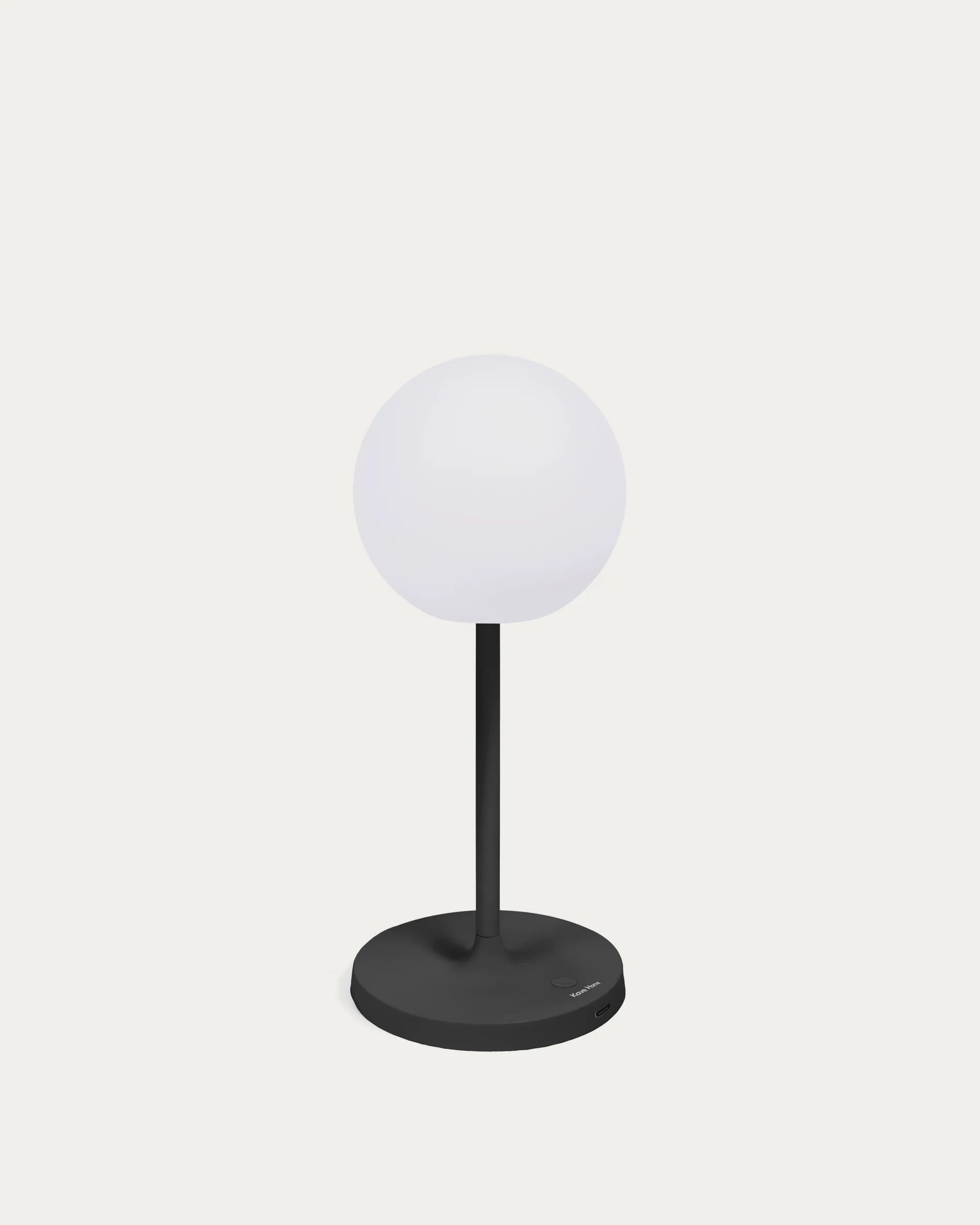 Dinesh outdoor table lamp in black aluminium 40 cm