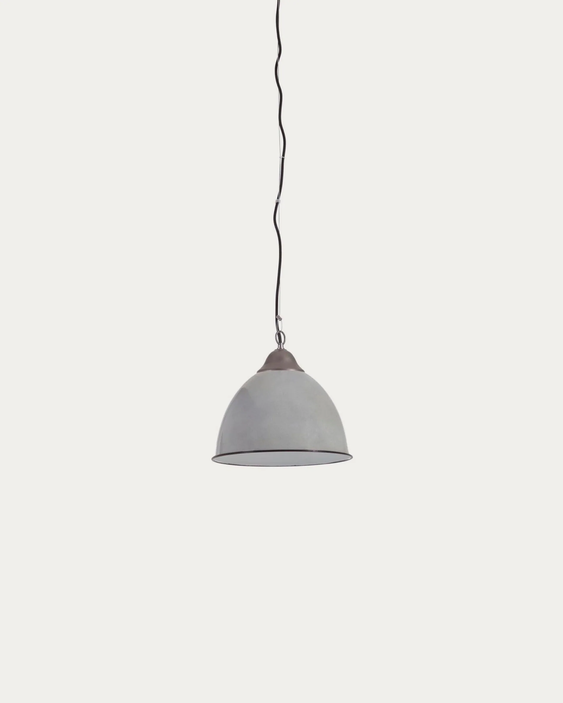 Neus ceiling lamp in metal with a grey finish