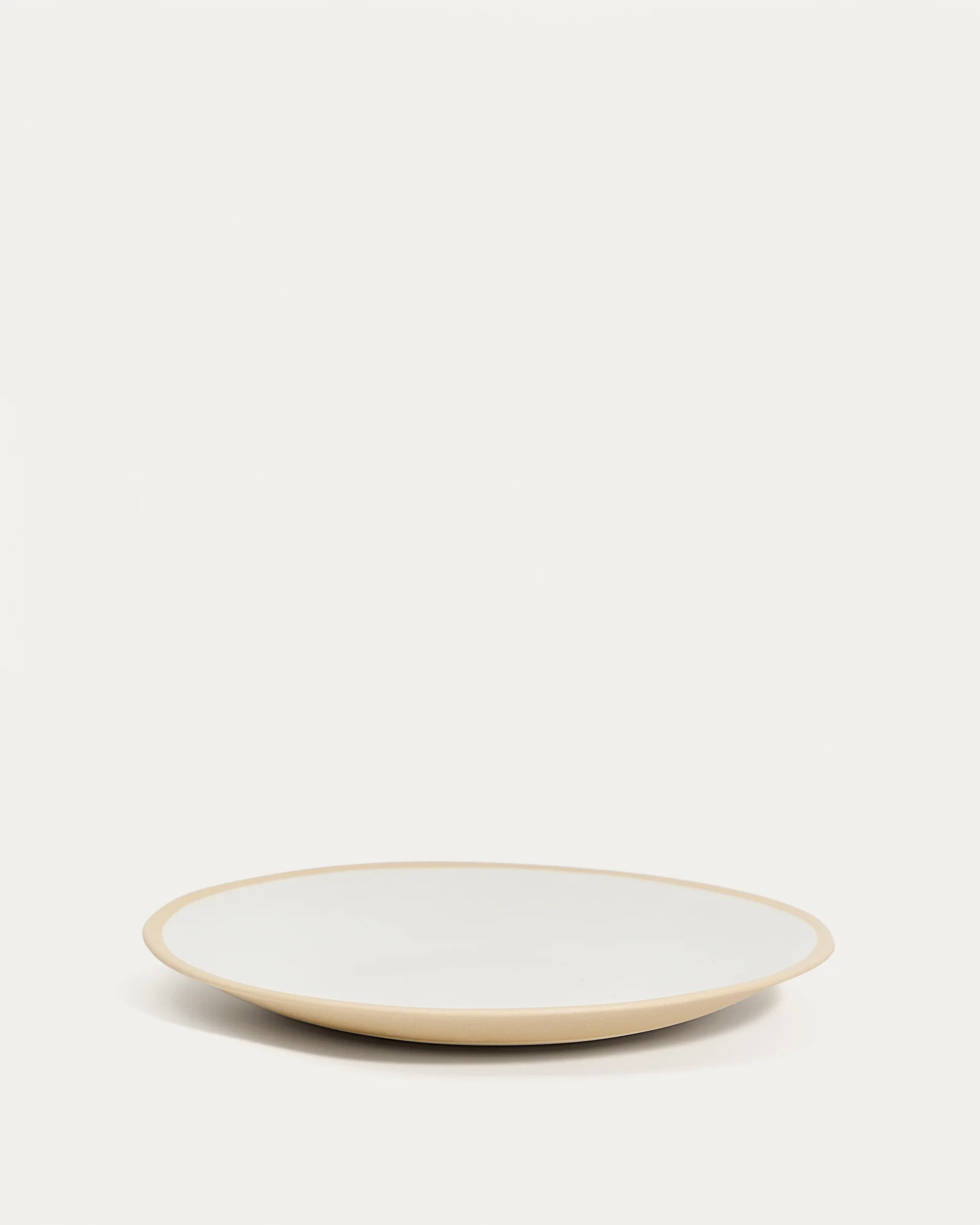 Beige Azir ceramic dessert plate