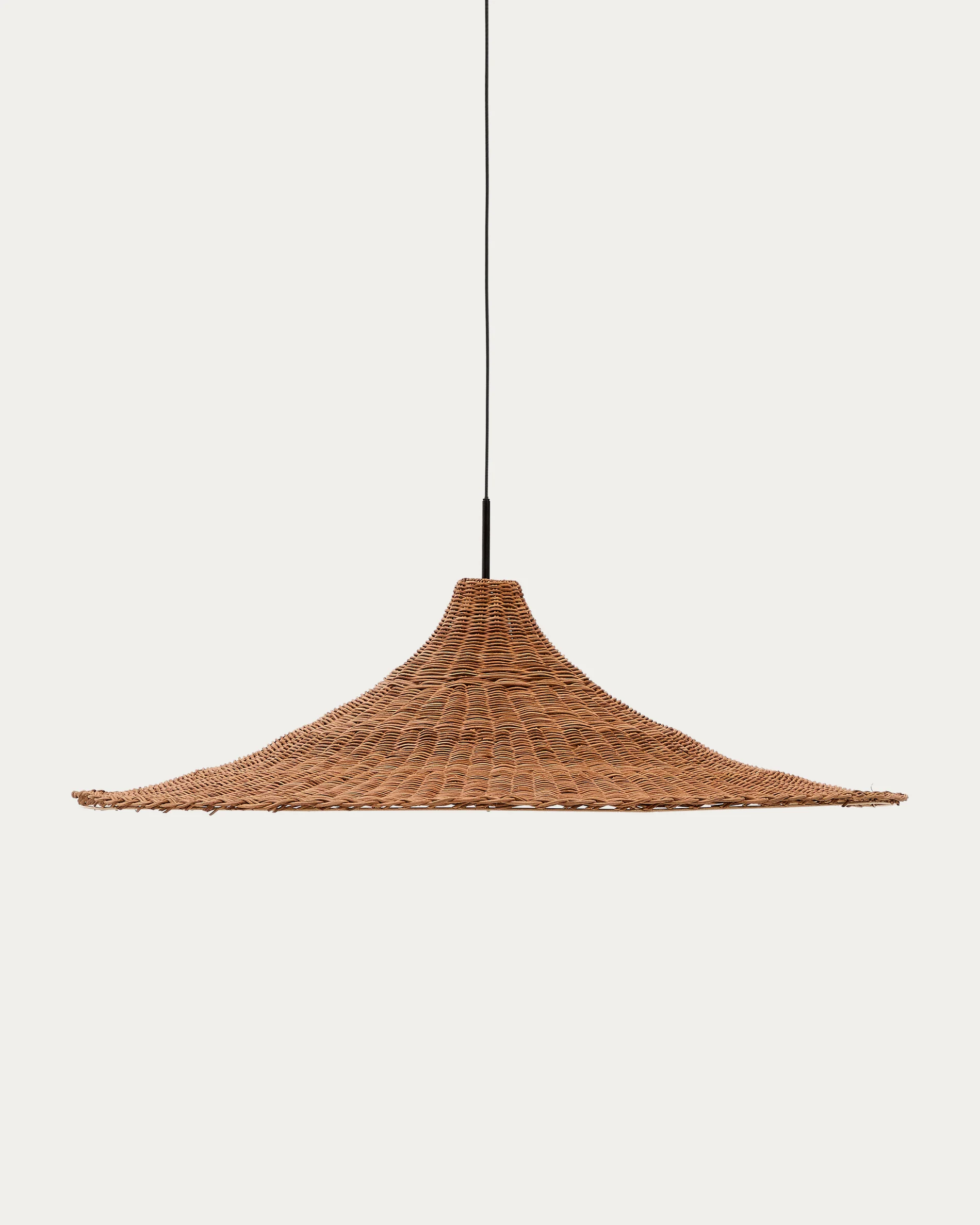 Bladia rattan ceiling lamp shade with natural finish Ø90cm