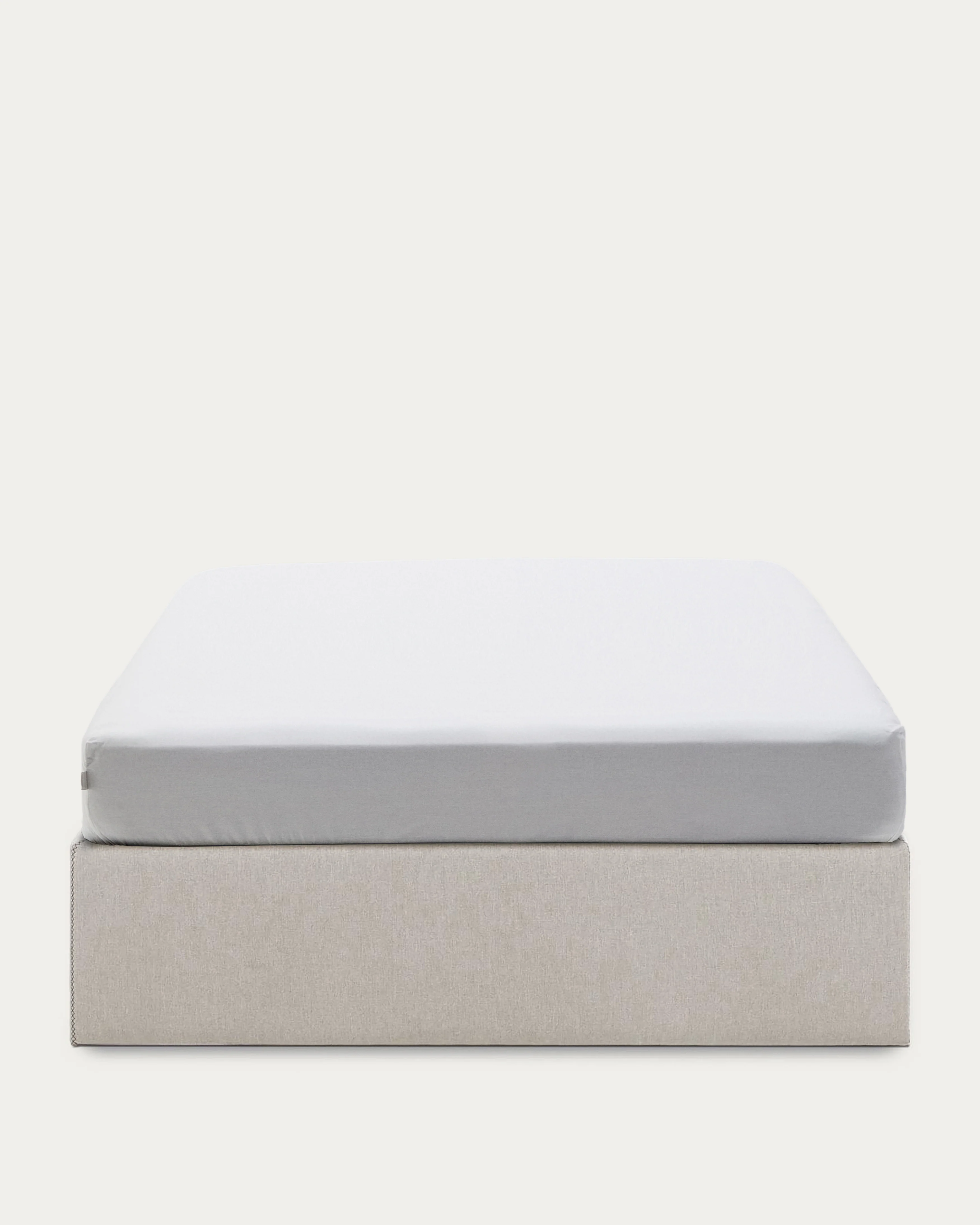 Matters ottoman bed base in beige for a 140 x 190 cm mattress