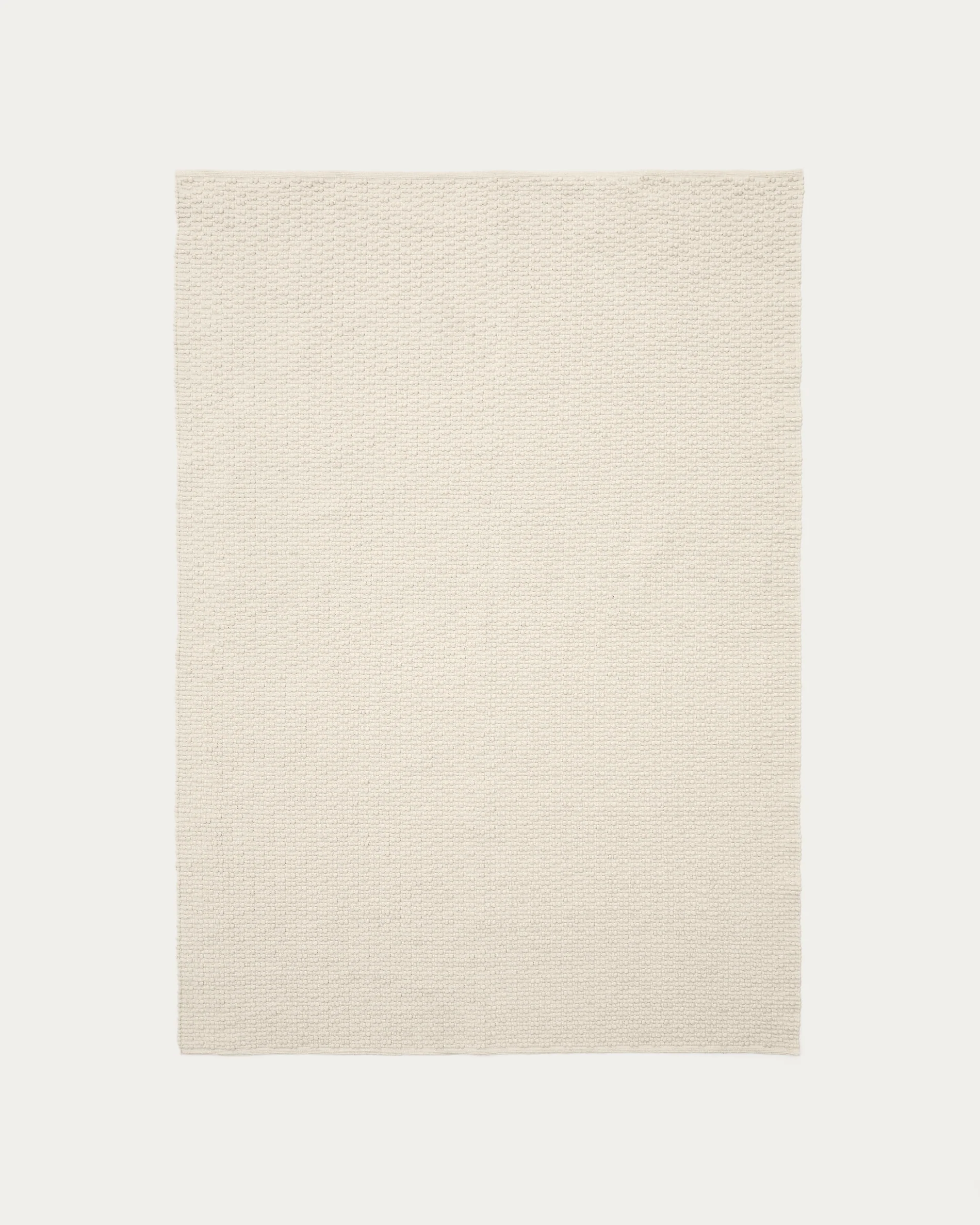 Mascarell white cotton and polyester rug 160 x 230 cm